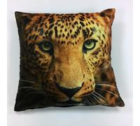 Rapport Home Leopard Polyester Cushion Cover | Size: 43 cm x 43 cm Rapport Home Multicolor 43 cm x 43 cm