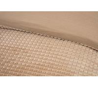 Rapport Home Luxury Waffle Embossed Teddy Fleece Duvet Cover Set | Double Size Warm Textured Soft Bedding, Easy Care Cosy Comfort for Winter, Latte