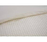 Rapport Home Luxury Waffle Embossed Teddy Fleece Duvet Cover Set - King, Natural - Easy Care Warm Textured Soft Bedding Set