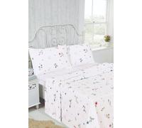 Rapport Home Meadow Brushed Cotton Floral Sheet Set (Flat, Fitted And Pillowcase)