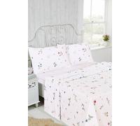 Rapport Home Meadow Brushed Cotton Floral Sheet Set - Flat, Fitted & Pillowcase | Size: Super King Rapport Home Multicolor Super King