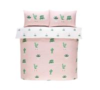 Rapport Home Microfibre Pastel Coloured Double Bedding Set - Reversible Non iron Double Bedding Set, Pink