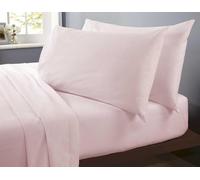 Rapport Home Microfibre Pink Single Sheet Set Soft Bedding Set Luxury Easy Care Non-Iron Bedding