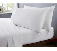 Rapport Home Microfibre White King Sheet Set Soft Bedding Set Luxury Easy Care Non-Iron Bedding