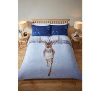 Rapport Home Montrose Stag Polycotton Duvet Set With Pillowcase