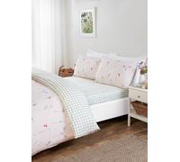 Rapport Home Niamh Floral Microfibre Complete Duvet Cover Set With Pillowcase in Pink | Size: King Rapport Home Pink King