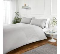 Rapport Home Nova Pinsonic Polyester Luxury Duvet Cover Set with Pillowcase in Grey | Size: Double Rapport Home Grey Double