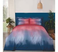 Rapport Home Ombre Polycotton Duvet Cover Set With Pillowcase in Red | Size: King Rapport Home Red King