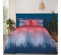 Rapport Home Ombré Red & Blue King Size Duvet Cover Set
