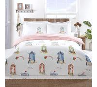 Rapport Home Padstow Beach Hut Reversible Kingsize Duvet Cover Set Multicolor