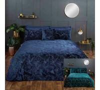 Rapport Home Paloma Duvet Cover Bedding Set Cushion Faux Velvet