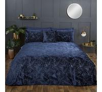 Rapport Home Paloma Velvet Duvet Set (Kingsize, Navy)