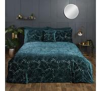 Rapport Home Paloma Velvet Duvet Set (Super King, Emerald)