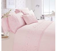 Rapport Home Papillon Floral Butterfly Embroidered Polycotton Duvet Cover Bedding Set