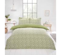 Rapport Home Pebbles Polyester Duvet Cover Set with Pillowcase in Green | Size: Single Rapport Home Green Single