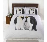 Rapport Home Penguin Polycotton Duvet Set With Pillowcase