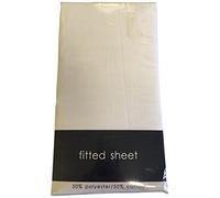 Rapport Home Rapport Easycare Non-Iron King Fitted Sheet, White, Polyester-Cotton