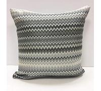 Rapport Home Rapport Enzo Cushion Cover 43x43, Polyester, Charcoal, 43x43cms
