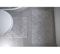 Rapport Home Furnishings 2 Piece Kyra Bath Set Storm, Grey