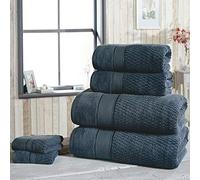 Rapport Home Rapport Luxury Royal Velvet Bathroom 6 Piece Bath Set, Denim