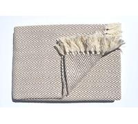 Rapport Home Rapport Skye Herringbone Natural 127X152, 100Percent_Cotton, 127 x 152 cm