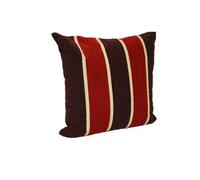 Rapport Home Red & Purple Cushion Cover Chenille Stripe Luxury Pad Cover 43cm Squar