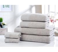 Rapport Home Retreat Cotton Super Soft & Absorbant Towel in Silver Rapport Home Silver