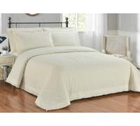 Rapport Home Richmond Ivory Duvet Cover Set Luxury Double Bedding Set With Pillowcases Embroidered