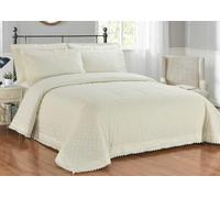 Rapport Home Richmond Ivory Duvet Cover Set Luxury King Bedding Set With Pillowcases Embroidered