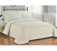 Rapport Home Richmond Luxury Polycotton Duvet Cover Set With Pillowcase in Ivory | Size: Double Rapport Home Ivory Double