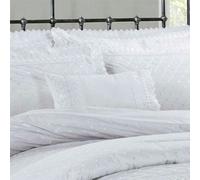 Rapport Home Richmond White Boudoir Cushion Luxury Embroidered