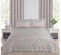 Rapport Home Rose Damask Superking Bedspread 254x254cm with Pillow Shams