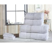 Rapport Home Royal Velvet Woven Cotton Super Soft & Absorbant Towel in White Rapport Home White