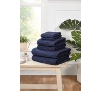 Rapport Home Safari 6 Piece Cotton Towels Bale Set Soft & Absorbent in Blue Rapport Home Blue