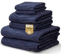 Rapport Home Safari 6-Piece Towel Bale | Bale Midnight Blue | Luxurious 100% Cotton 500gsm Bathroom Set