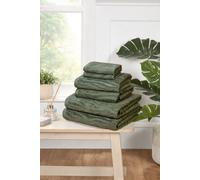 Rapport Home Safari 6-Piece Towel Bale | Bale Forest Green | Luxurious 100% Cotton 500gsm Bathroom Set