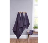Rapport Home Safari Bath Sheets 2 Pack | Damson | 90x140cm | Luxurious 500GSM 100% Cotton | Oeko-Tex Certified Absorbent & Soft Bathroom Towels