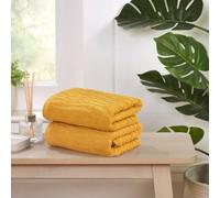 Rapport Home Safari Cotton Luxury Towels Soft & Absorbent in Mustard Rapport Home Mustard