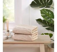 Rapport Home Safari Cotton Luxury Towels Soft & Absorbent in Natural | Size: Bath Sheet Rapport Home Natural Bath Sheet