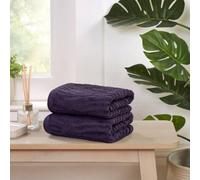Rapport Home Safari Cotton Luxury Towels Soft & Absorbent in Purple | Size: Bath Sheet Rapport Home Purple Bath Sheet