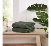 Rapport Home Safari Pure Cotton Face, Hand, Bath Towel & Bath Sheet Set in Green Rapport Home Green