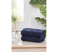 Rapport Home Safari Pure Cotton Face Towel Midnight Blue