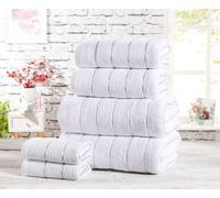 Rapport Home Sandringham Towel Bath sheet - Navy in White Rapport Home White