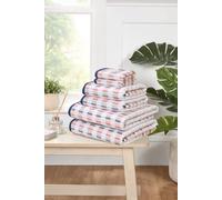 Rapport Home Santa Cruz 6 Piece Cotton Towels Bale Set Striped Soft & Absorbent Rapport Home Multicolor