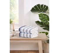 Rapport Home Santa Cruz Bath Sheets 2 Pack | Blue | 90x140cm | Luxurious 500GSM 100% Cotton | Oeko-Tex Certified Absorbent & Soft Bathroom Towels