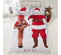 Rapport Home Selfie Santa Duvet Set, Double, Polyester-Cotton, Multi-Colour