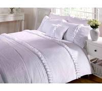 Serenity Polycotton Duvet Set With Pillowcase Rapport Home White Single