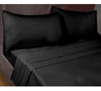 Rapport Home SleepND Percale Sheet Set in Black | Size: Single Rapport Home Black Single
