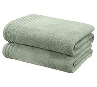 Rapport Home So Soft 2-Piece Towel Bale, 100% Cotton-Sea Green, Combed, 140 x 90 x 1 cm