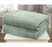 Rapport Home So Soft Woven 2 Piece Towel Bale Pure Cotton in Light Green | Size: Bath Sheet Rapport Home Light Green Bath Sheet